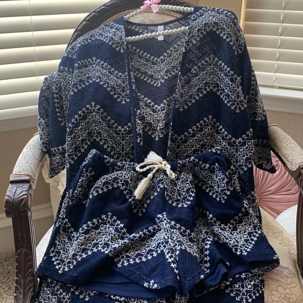Boho crocheted Swimsuit coverup